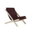 deckchair BOOGIE - lehátko (skladacie) - rozmer: 65x88x75 cm, farba futonu: brown, farba: neošetřené (bez oleja, bez laku)