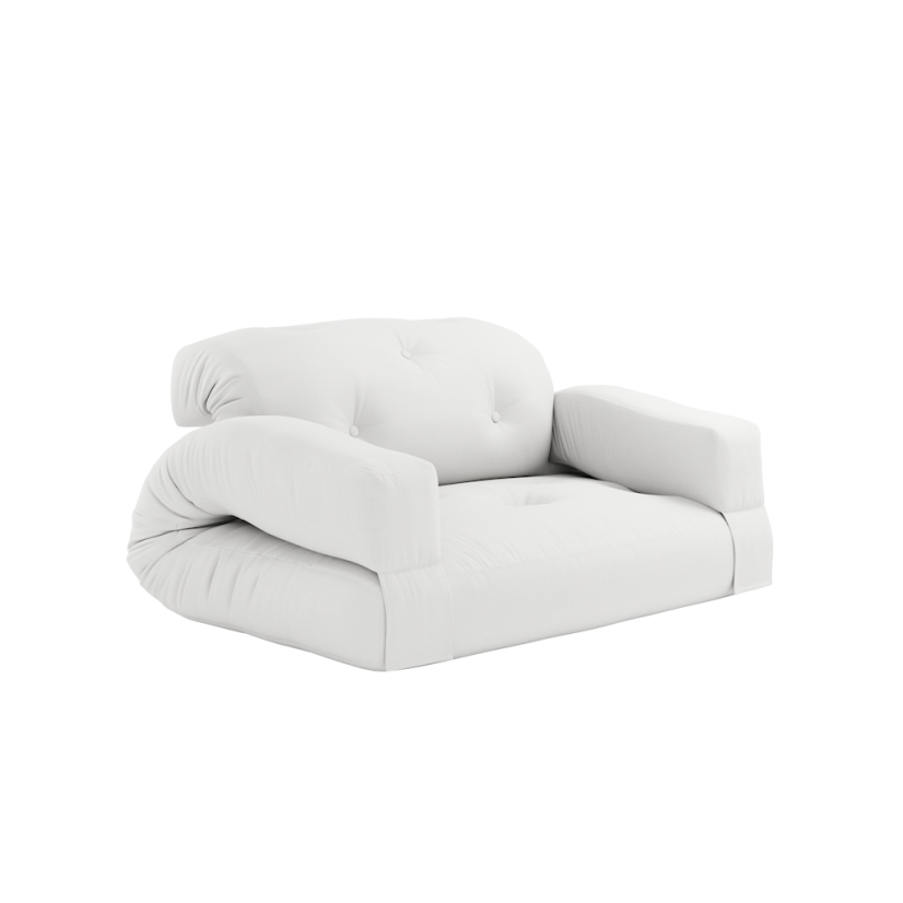 HIPPO CHAIR OUT™ - rozmer: 90x200 cm, farba futonu: white