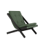 deckchair BOOGIE - lehátko (skladacie) - rozmer: 65x88x75 cm, farba futonu: olive green, farba: black (lak)