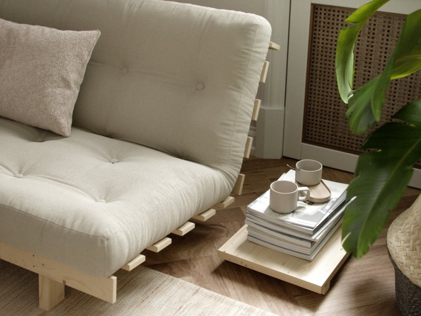 LEAN SOFA natural pine (pohovka z borovice) - Farba: karup natural, farba futonu: beige 747