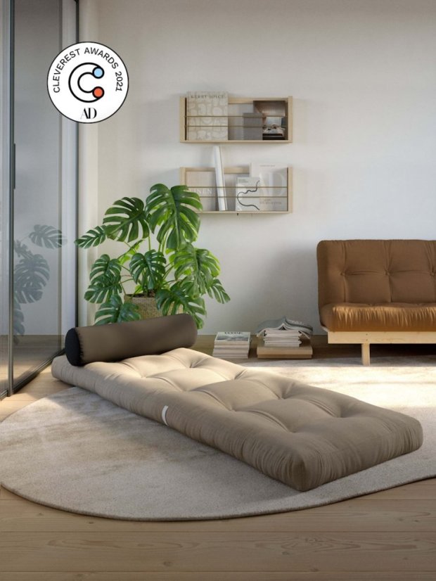 WRAP - rozmer: 70x200x12 cm, farba futonu: natural