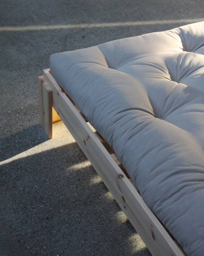 LAYERS BED HEADBOARD natural pine (posteľ z borovice) - rozmer: 160*200 cm, farba: karup natural