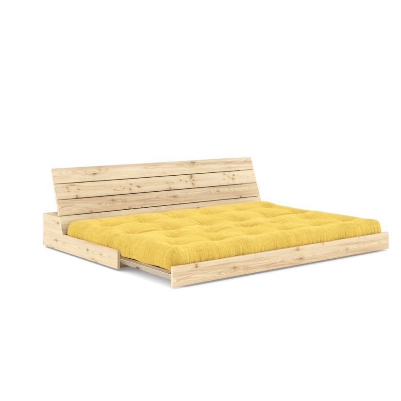 BASE SOFA natural pine (pohovka z borovice) - farba futonu: natural 701, farba: karup natural