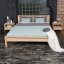 DROP HARD Double Bed (postel z buku) - rozmer: 200x180x26 cm, farba: neošetřené (bez oleja, bez laku)