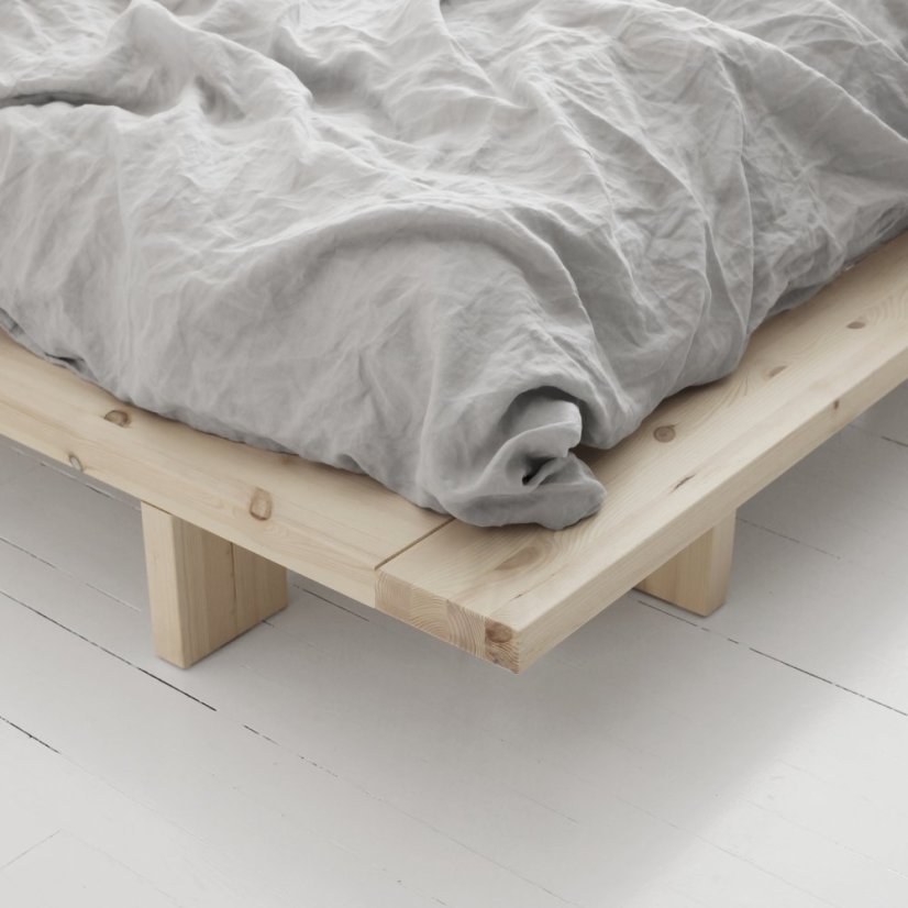 JAPAN BED natural pine (posteľ z borovice) - Farba: karup natural, rozmer: 90*200 cm