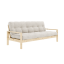 KNOB SOFA natural pine (pohovka z borovice) - Farba: karup natural, farba futonu: ivory 510