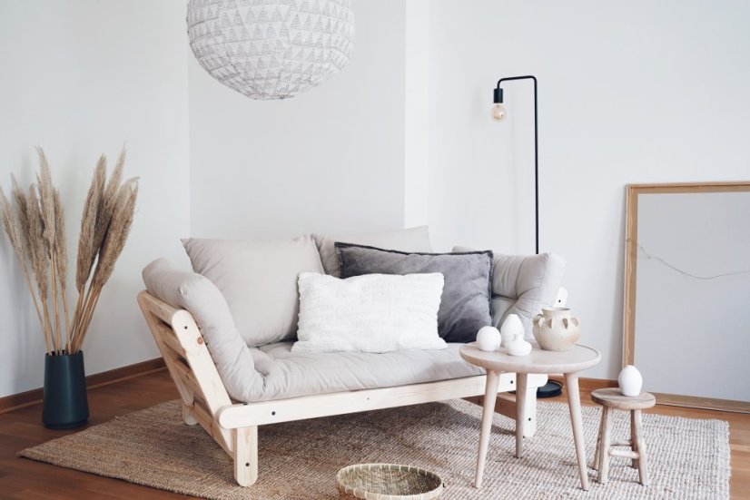 BEAT SOFA natural pine (pohovka z borovice) - Farba: karup natural, farba futonu: natural 701