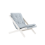 deckchair BOOGIE - lehátko (skladacie) - rozmer: 65x88x75 cm, farba futonu: beach blue, farba: white (lak)