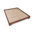 CUBE Double Bed (postel z buku) - rozmer: 200x160x16 cm, farba: neošetřené (bez oleja, bez laku)