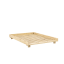 SOCIAL BED natural pine (posteľ z borovice) - rozmer: 148x204x23 cm, farba: natural (lak)