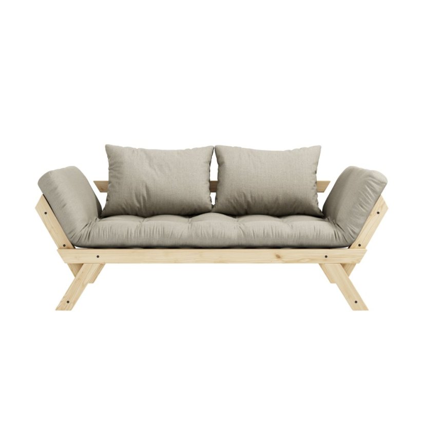 BEBOP SOFA natural pine (pohovka z borovice) - Farba: karup natural, farba futonu: linen 914