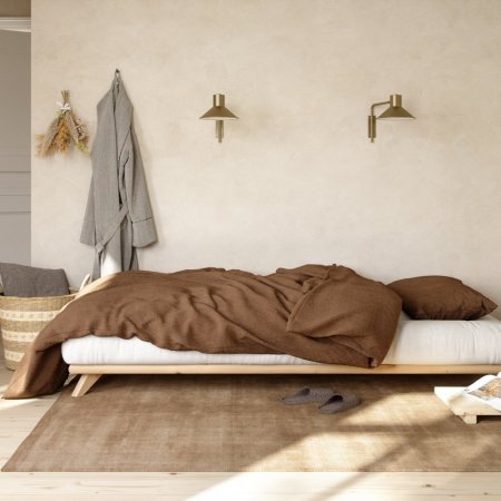 SENZA BED natural pine (posteľ z borovice) - Farba: karup natural, rozmer: 160*200 cm