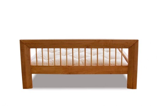 WOOD 01 natural adler bed (posteľ z jelše) - Farba: Višňa svetlá, rozmer: 90*200 cm