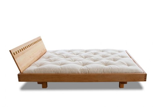 WOOD 04 natural oak bed (posteľ z duba) - Farba: Natural oak, rozmer: 140*200 cm