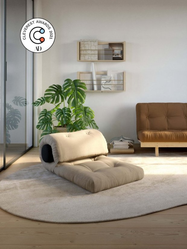 WRAP - rozmer: 70x200x12 cm, farba futonu: natural