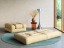 sofa CUBE (futónová pohovka) - rozmer: 90*190 cm, farba futonu: natural 701