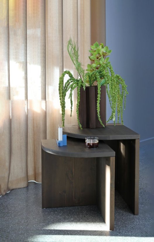 table COMBINE (set stolíků) - farba: karup natural