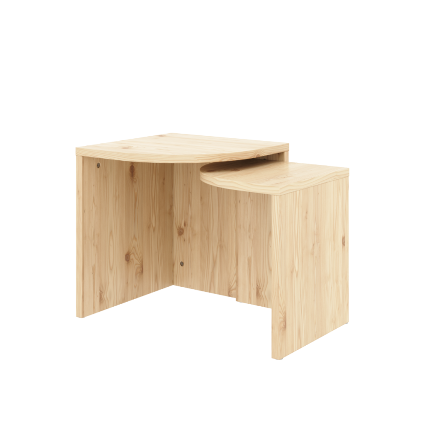 table COMBINE (set stolíků) - farba: karup natural