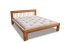 WOOD 01 natural adler bed (posteľ z jelše) - Farba: Višňa tmavá, rozmer: 90*200 cm