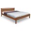 DROP HARD Double Bed (postel z buku) - rozmer: 200x160x26 cm, farba: caramel (lněný olej)