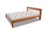 WOOD 01 natural adler bed (posteľ z jelše) - Farba: Višňa tmavá, rozmer: 90*200 cm