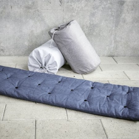 FUTON natural bed in bag (posteľ vo vreci) - Farba: Red, rozmer: 90*200 cm
