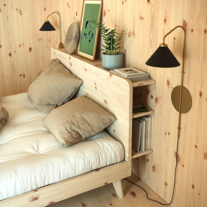 RETREAT BED natural pine (posteľ z borovice)