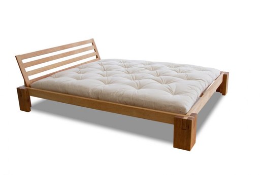 WOOD 03 natural oak bed (posteľ z duba) - Farba: Natural oak, rozmer: 90*200 cm