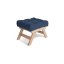ALLEGRO Pouffe - rozmer: 55x47x43 cm, farba futonu: blue, farba: neošetřené (bez oleja, bez laku)