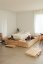BASEMENT BED natural pine (posteľ z borovice) - rozmer: 226x242x41 cm, farba: natural (lak)