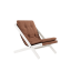 deckchair BOOGIE - lehátko (skladacie) - rozmer: 65x88x75 cm, farba futonu: clay brown, farba: white (lak)