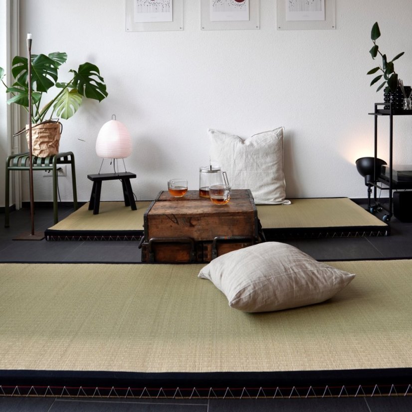 TATAMI natural mat (podložka) - Farba: Čierna, rozmer: 90*200 cm