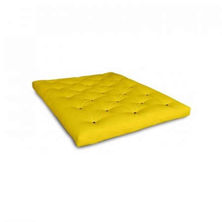 FUTON natural deluxe (komfort) - Farba: yellow, rozmer: 160*200 cm
