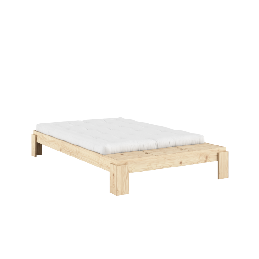 LAYERS BED BENCH natural pine (posteľ z borovice) - rozmer: 160*200 cm, farba: karup natural