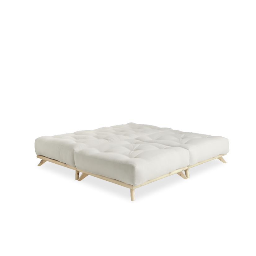 SENZA SOFA DAYBED pine (pohovka z borovice) - Farba: karup natural, farba futonu: natural 701