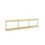 GROOVE SHELVING (nástenné police) - Farba: karup natural, rozmer: 127*25,5*66 cm