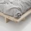 JAPAN BED natural pine (posteľ z borovice) - Farba: karup natural, rozmer: 90*200 cm
