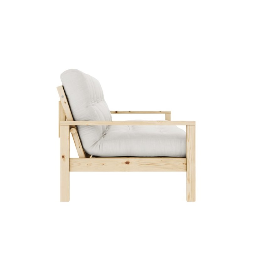 KNOB SOFA natural pine (pohovka z borovice) - Farba: karup natural, farba futonu: ivory 510