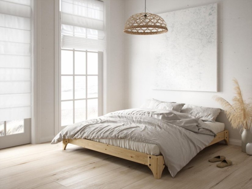 ELAN BED natural pine (posteľ z borovice) - Farba: karup natural, rozmer: 140*200 cm