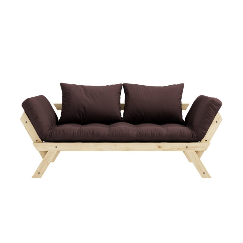 BEBOP SOFA natural pine (pohovka z borovice) - Farba: karup natural, farba futonu: brown 715