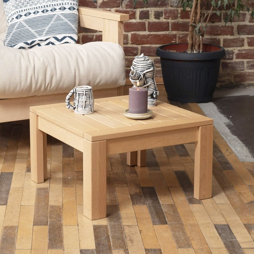 MEXICO Coffee Table (stolík) - rozmer: 51x51x30 cm, farba: natural (lněný olej)