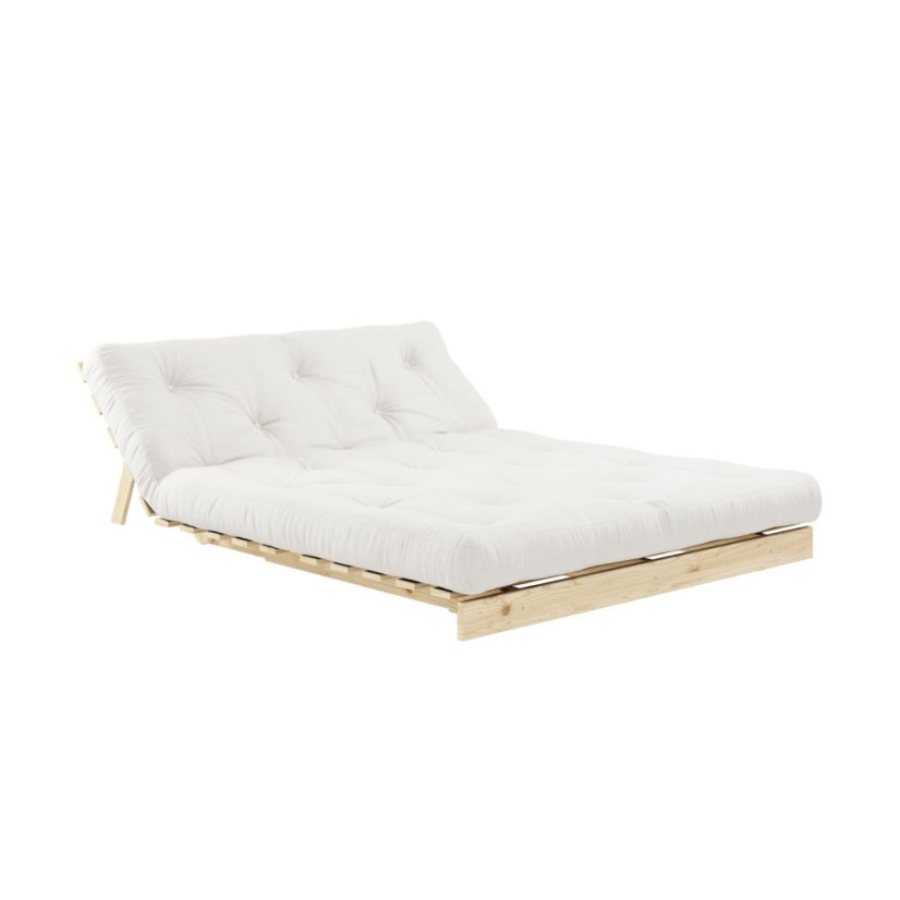 ROOT SOFA natural pine (pohovka z borovice) - Farba: karup natural, rozmer: 90*200 cm, farba futonu: natural 701