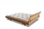 WOOD 04 natural adler bed (posteľ z jelše) - Farba: Svetle biela, rozmer: 90*200 cm