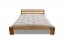 WOOD 03 natural adler bed (posteľ z jelše) - Farba: Tmavo hnedá, rozmer: 180*200 cm