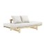 BEAT SOFA natural pine (pohovka z borovice) - Farba: karup natural, farba futonu: wheat beige 758