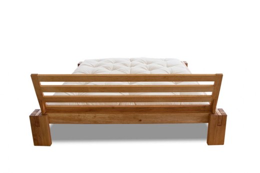 WOOD 03 natural oak bed (posteľ z duba) - Farba: Natural oak, rozmer: 90*200 cm