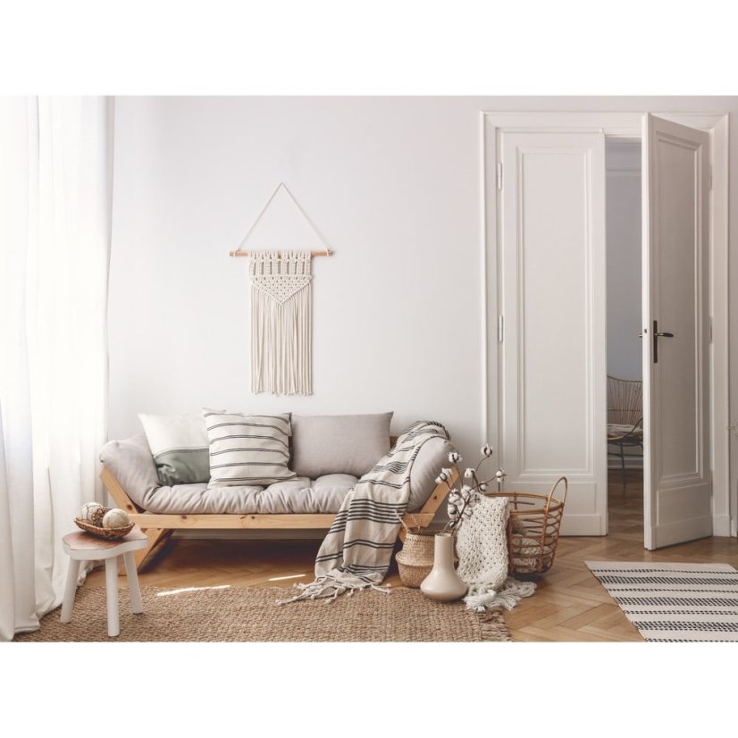 BEBOP SOFA natural pine (pohovka z borovice) - Farba: karup natural, farba futonu: brown 715