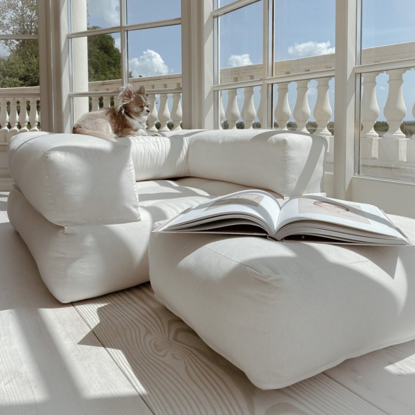 sofa CUBE (futónová pohovka) - rozmer: 90*190 cm, farba futonu: natural 701