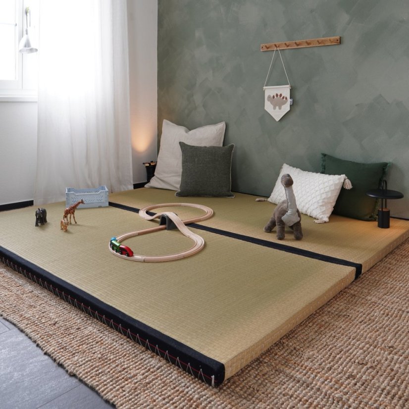 TATAMI natural mat (podložka) - Farba: Čierna, rozmer: 90*200 cm