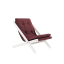 deckchair BOOGIE - lehátko (skladacie) - rozmer: 65x88x75 cm, farba futonu: bordeaux, farba: white (lak)